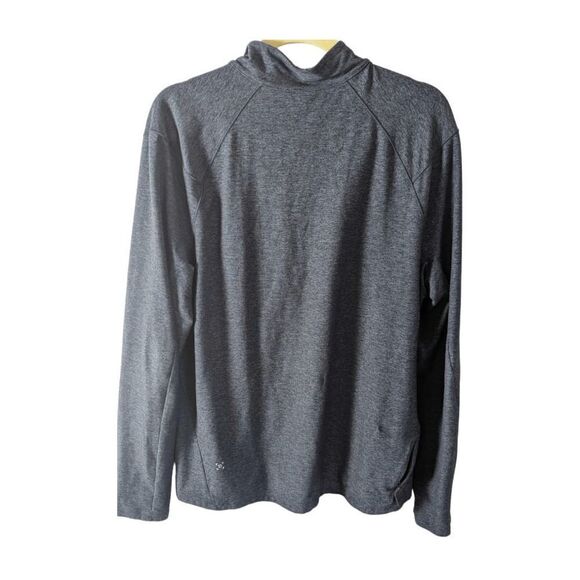 LULULEMON ATHLETICA Surge Warm 1/2 Zip in Heathered Hero Blue/Black Size Large - Picture 4 of 4